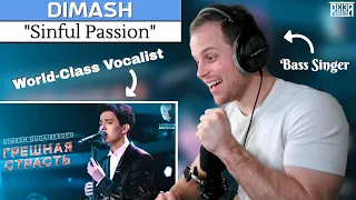 Bass Singer FIRST-TIME REACTION & ANALYSIS - Dimash | Sinful Passion (Грешная страсть)