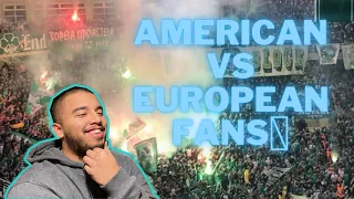 Basketball fans and atmosphere USA vs Europe | REACTION