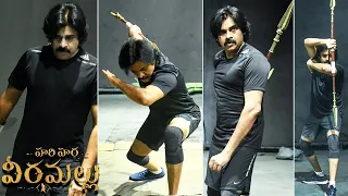 #HariHaraVeeraMallu : Pawan Kalyan Rehearsing For Action Sequence | Krish | Nidhi Agarwal