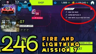 Asphalt 9 | Fire And Lightning | Nitro Bottles 8 | Win The Race | Mission 7 | Touchdrive On