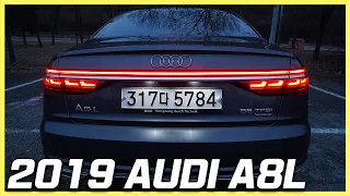 AUDI A8L 2019 55 TFSI Quattro. Night Drive POV with 2019 Audi A8L.