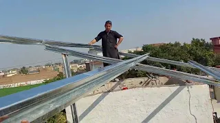 solar panel structure galvanize steel