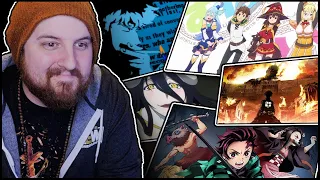 My Reaction to THE TOP 100 ANIME OPENINGS EVER MADE.