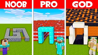 Minecraft NOOB vs PRO vs GOD: NOOB FOUND SECRET MAZE! NOOB MAZE vs PRO MAZE! (Animation)