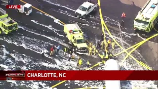 Plane hits deer during takeoff in Charlotte