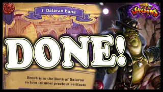 THE DALARAN HEIST HEROIC | Final Boss | Mage | New Adventure | Hearthstone | Rise of Shadows