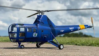 Super Scale Sikorsky H-5 Helicopter (Align T-Rex 500ESP) -- Bomberfield USA 2021