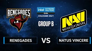 CS:GO - Natus Vincere vs Renegades [Dust2] Map 2 - IEM Cologne 2021 - Group B