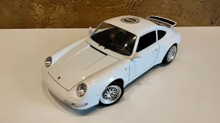 Тюнинг Porsche 911 Carrera 1993 Bburago 1:18 / обзор модели на новых дисках