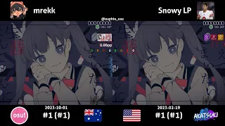 mrekk vs Snowy LP | TUYU - Anoyo-iki no Bus ni Notte Saraba. [Yandere] +HD(HR)DT(RX)