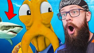 Uciekam Przed *REKINEM* w "ZOO" w OCTODAD: DEALIEST CATCH #2