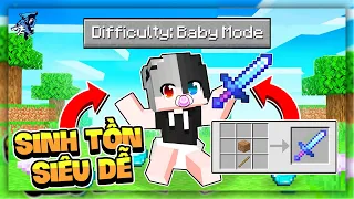 Minecraft nhưng Là Baby Mode ! Siro Lần Đầu Sinh Tồn Siêu Dễ Nhưng Vẫn Không Thể Tiêu Diệt Warden