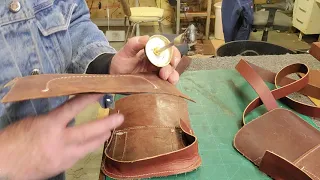 making  a mountain man /black  powder shooting  bag