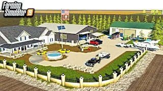 REDNECK $2,000,000 HOUSE BUILD! (NEW SHOP & CARS) | FARMING SIMULATOR 2019