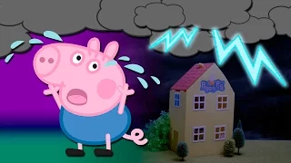 Peppa Pig Juguetes Animados - La Tormenta y Los Charcos de Barro
