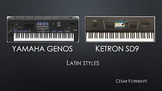 Ketron SD9 VS Yamaha Genos - Latin Styles - (No Talking)