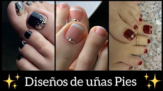 DISEÑOS DE UÑAS PARA PIES 2023 #uñas2023 #uñasdecoradas #trendsnails #diseñosdeuñas  #uñasgel