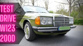 Testdrive  Mercedes  W123 200D (1981), ein Dauerläufer für die Welt!