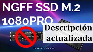 Disco Duro de estado sólido 1080PRO 4TB NGFF SSD M2 fake de Aliexpress