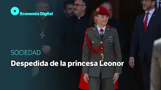 Momentos más emotivos del homenaje a la princesa Leonor tras su despedida de la Academia