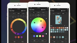 Color Gear app – create palettes using color wheel harmony and color theory