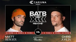 BATB 13: Chris Joslin Vs. Matt Berger - Round 2: Battle At The Berrics Presented By Cariuma