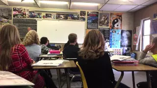 Teacher Dives out of Window!