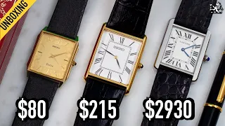 The Best Cartier Tank Watch Alternative Under $100 You've Never Heard Of: Seiko 7740-5000 vs SWR052