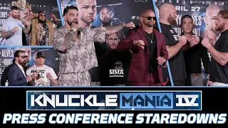 BKFC KnuckleMania IV Press Conference Staredowns | MMA Fighting