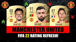 FIFA 22 | MANCHESTER UNITED PLAYERS RATINGS😱🔥 ft. Sancho, Bruno, Pogba….