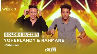 GOLDEN BUZZER ! Yoherlandy and Rahmane get's Sugar Sammy's golden buzzer on France's got talent !