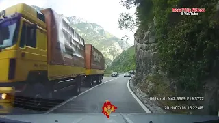 driving in the Canyon of Morača (Montenegro)