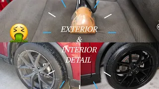 Deep Cleaning a FILTHY SUV |  Full Interior and Exterior Detailing of a 2016 Nissan Rogue!!