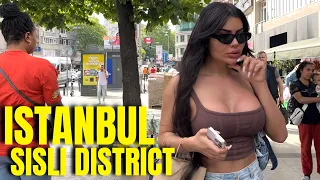 Istanbul Şişli District  2023 Walking Tour|4k 60fps