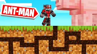 Playing MINECRAFT As ANT-MAN! (Super Tiny!)