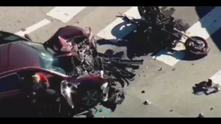 FATAL CRASH: BIKE THIEF, takes his FINAL ride. West Hills LA