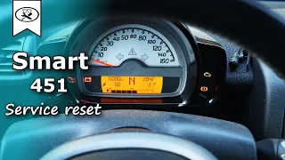 Smart 451 Service zurücksetzen | service reset | VitjaWolf | Tutorial | HD |