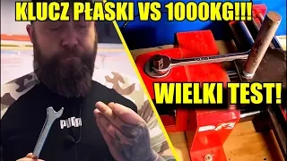 TEST !!! KLUCZ PŁASKI VS 1000KG. TEGO NIKT SIĘ NIE SPODZIEWAŁ !!!