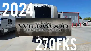 2024 Wildwood Heritage Glen 270FKS