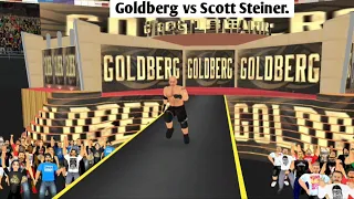 Goldberg vs Scott Steiner || Epic Wrestlemania Match #wr3d2k24.