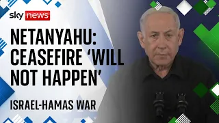 Israel-Hamas war: 'This is a time for war' - No chance of ceasefire, Netanyahu says