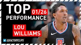 Lou Williams TOP Full Highlights vs Grizzlies - 40 Pts, 10 Ast | 2018.01.26