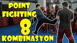 Kickboxing Point Fighting training 8 combo