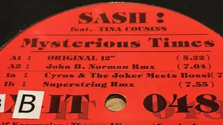 SASH ft TINA COUSINS - Mysterious Times (Cyrus & The Joker Meets Bossi)