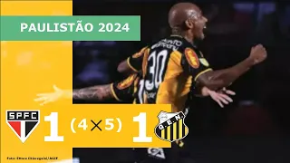 SÃO PAULO (4)1 X 1(5) NOVORIZONTINO - CAMPEONATO PAULISTA 2024; VEJA OS GOLS!