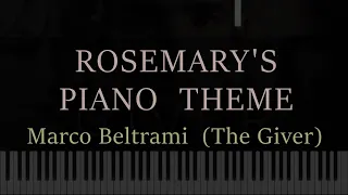 Rosemary's Piano Theme (The Giver) - Marco Beltrami and arranged by Music Stairs (Piano Tutorial)