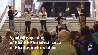 Concert between explosions - KharkivMusicFest-2022 in subway shelter