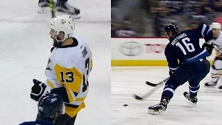 Jets & Penguins score 25 seconds apart in wild back-and-forth action