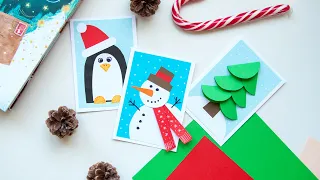 Новорічні листівки за 15 хвилин! 🎄🐧⛄