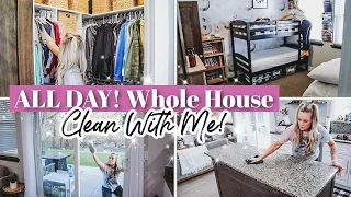 ✨NEW✨ ALL DAY WHOLE HOUSE CLEAN WITH ME! // Extreme Cleaning Motivation